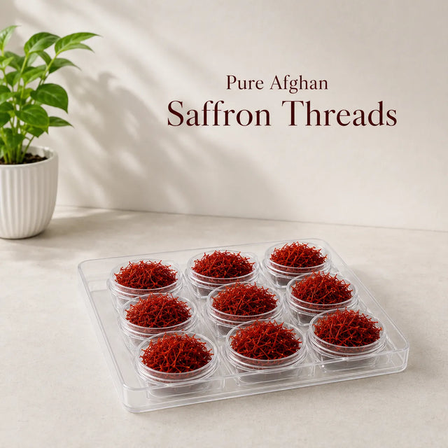 Pure Afghan Saffron Threads Single Mini Jar